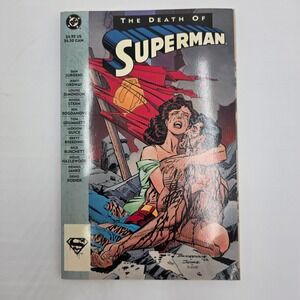 The Death of Superman DC Comics Graphic Novel 1993 2nd Printing 1-56389-097-6